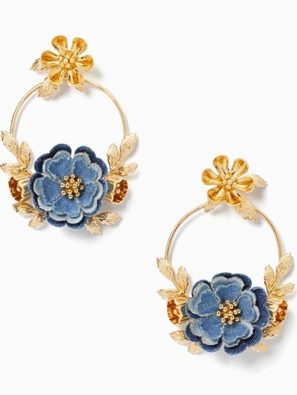 Kate Spade Flower Child Door Knocker Earrings